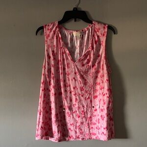 MICHAEL Michael Kors Pink Patterned Sleeveless Blouse